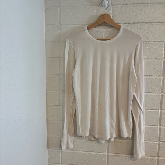 Lululemon white ribbed longsleeve top - Picture 2 of 7